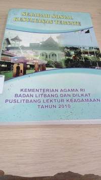 Image of Sejarah sosial kesultanan ternate / Puslitbang Lektur Keagamaan,Badan Litbang dan Diklat Kemenag RI
