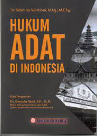 Image of Hukum Adat di Indonesia / Siska Lis Sulistiani