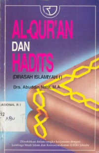 Image of Al-Quran dan Hadits : Dirasah Islamiyah I / Abuddin Nata