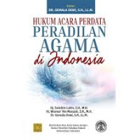 Image of Hukum Acara Perdata Peradilan Agama di Indonesia / Sulaikin Lubis