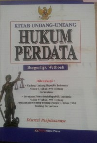 Image of Kitab Undang - Undang Hukum Perdata /Burgerlijk Wetboek
