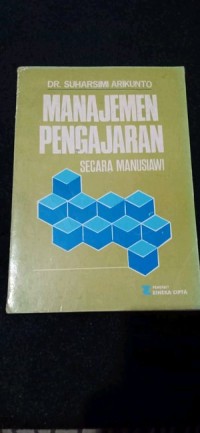 Image of Manajemen Pengajaran : Secara Manusiawi / Suharsimi Arikunto