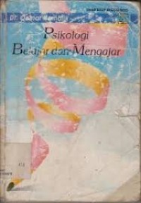 Image of Psikologi belajar dan mengajar / Oemar Hamalik