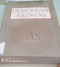 Image of Cakrawala  Demokrasi Ekonomi /Thoby Mutis