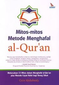 Image of Mitos-mitos metode menghafal al-quran / Cece Abdulwaly