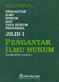 Image of Pengantar Ilmu Hukum Jilid 1 / C.S.T. Kansil